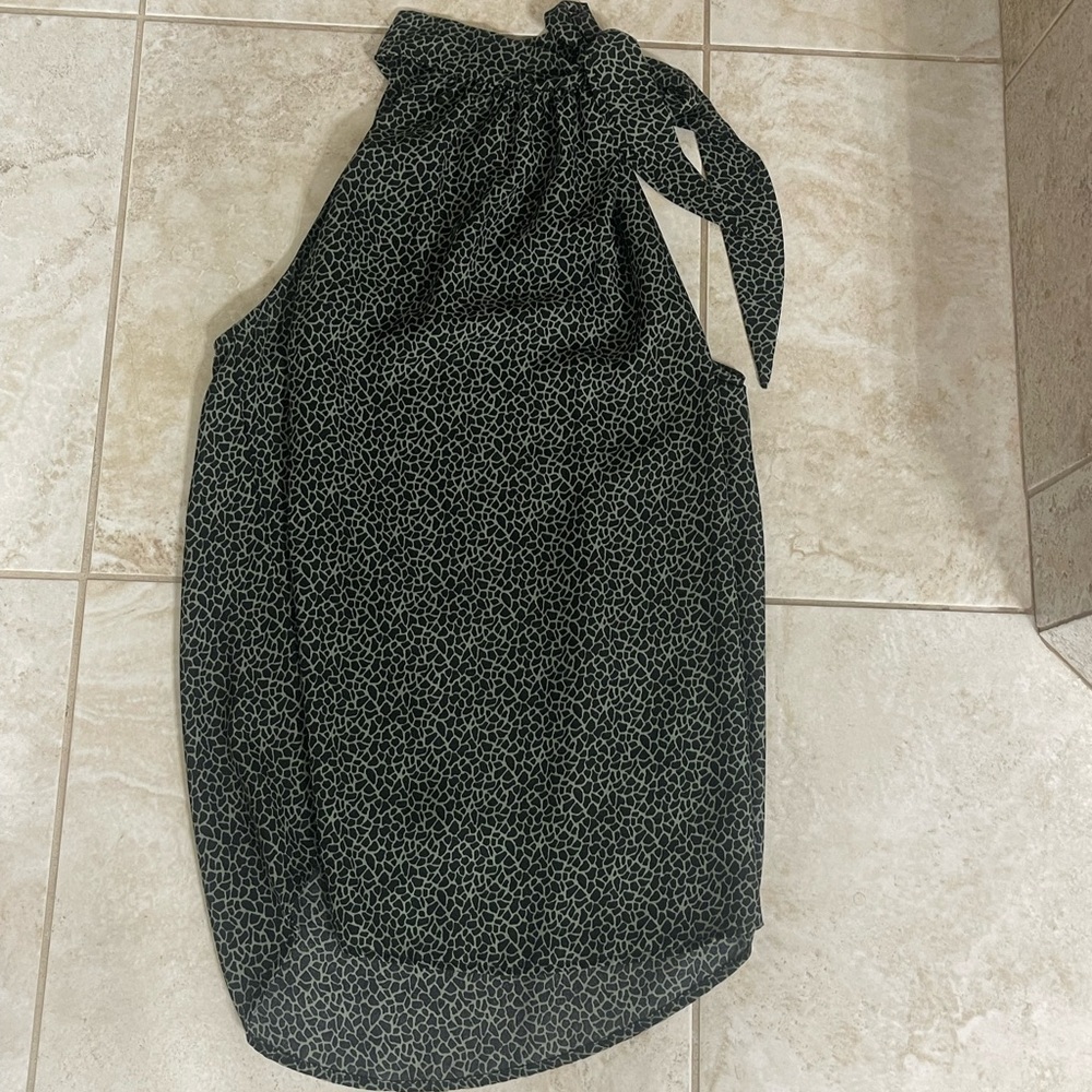 Chic Black and green Halter top
